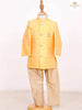 Golden Glow Indo Western Sherwani With Embossed Design - Diadem