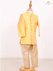 Golden Glow Indo Western Sherwani With Embossed Design - Diadem