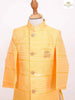 Golden Glow Indo Western Sherwani With Embossed Design - Diadem