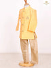 Golden Glow Indo Western Sherwani With Embossed Design - Diadem