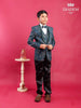 Dark Green Coat Suit with Bow - Diadem