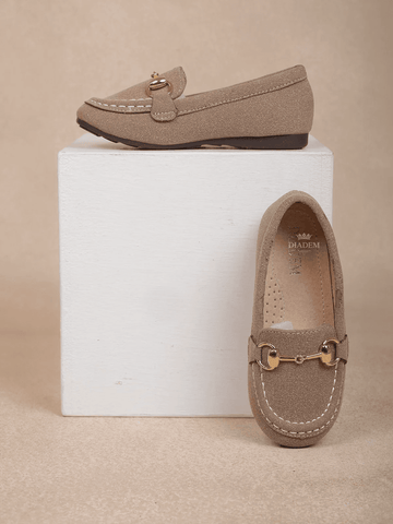 Light Brown Casual Loafers for Boys - Diadem