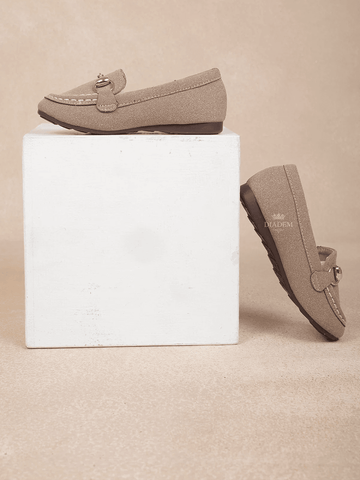 Light Brown Casual Loafers for Boys - Diadem