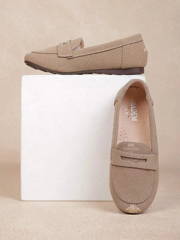Beige Casual Loafers for Boys - Diadem