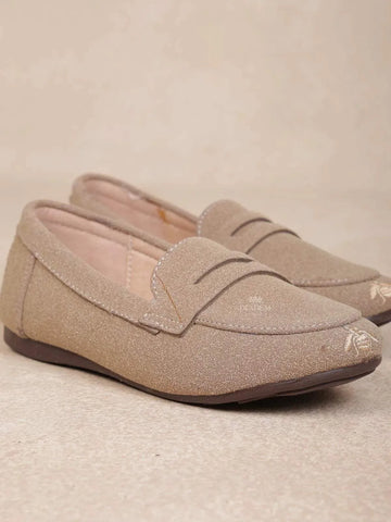 Beige Casual Loafers for Boys - Diadem