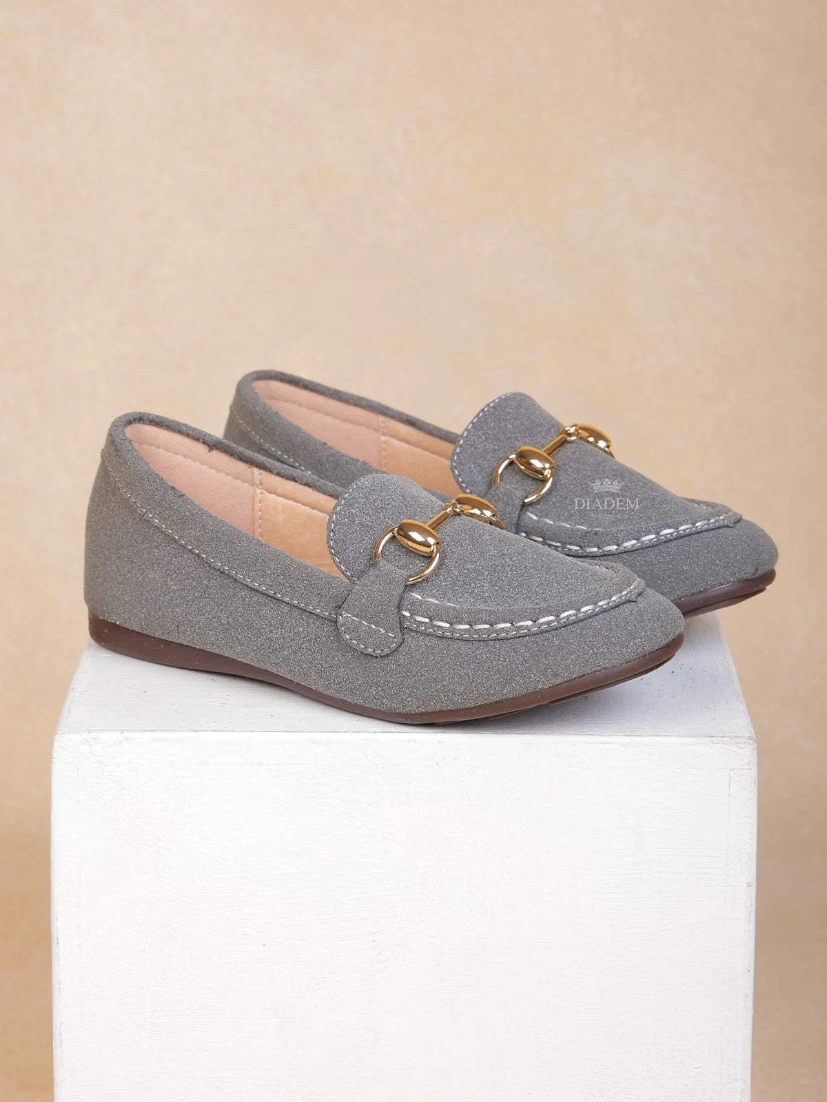 Grey Casual Loafers for Boys - Diadem