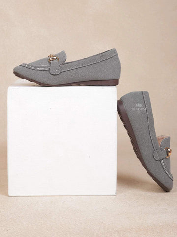 Grey Casual Loafers for Boys - Diadem