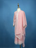Baby Pink Floral Embroidered Georgette Kids Palazzo Suit - Diadem