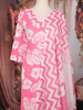 Baby Pink Floral Printed Cotton Salwar Suit with Dupatta