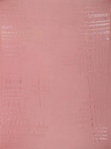 Baby Pink Sequin Embroidered Chiffon Saree with Scalloped Lace Border - Diadem