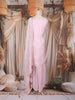 Baby Pink Sequin Embroidered Design Tissue Silk Palazzo Salwar Suit with Dupatta