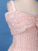 Baby Pink Sequins And Beads Embellished Net Gown - Diadem