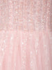 Baby Pink Sequins And Beads Embellished Net Gown - Diadem