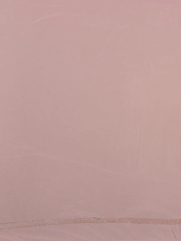 Baby Pink Floral Designed Organza Designer Saree - Diadem