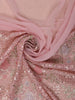 Baby Pink Floral Designed Organza Designer Saree - Diadem