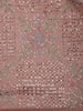 Baby Pink Floral Designed Organza Designer Saree - Diadem