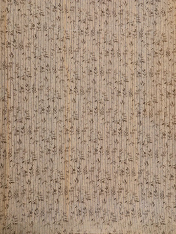 Beige Floral Design Tussar Silk Saree - Diadem