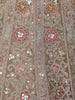 Beige Floral Embroidered Net Lehenga With Dupatta - Diadem