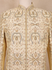 Beige Floral Embroidered Raw Silk Sherwani Suit