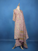 Beige Floral Printed Cotton Salwar Suit - Diadem