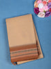 Beige Solid Design Pure Cotton Saree