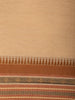 Beige Solid Design Pure Cotton Saree