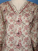 Beige With Maroon Floral Printed Cotton Palazzo Suit