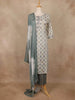 Beige Cotton Linen Abstract Printed Salwar Suit - Diadem