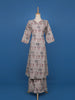 Beige Multicolor Geometric Printed Cotton Straight Cut Salwar Suit Set - Diadem