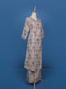 Beige Multicolor Geometric Printed Cotton Straight Cut Salwar Suit Set - Diadem