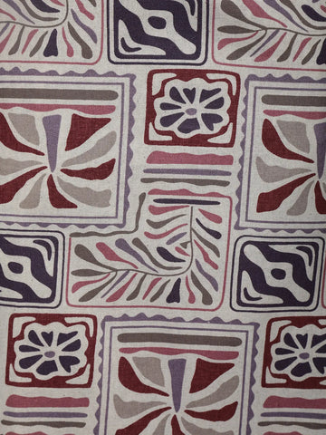 Beige Multicolor Geometric Printed Cotton Straight Cut Salwar Suit Set - Diadem