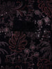 Black Floral And Tree Design Velvet Suit