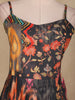 Black Floral Design Cotton Top