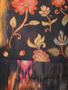 Black Floral Design Cotton Top