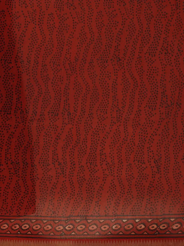 Black Floral Designed Cotton Saree - Diadem