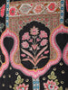 Black Floral Embroidered Crepe Salwar Suit