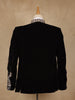 Black Floral Embroidered Velvet Men's Suit - Diadem