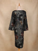 Black Floral Printed Design Cotton Kurti
