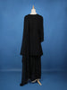 Black Floral Sequins Embroidered Georgette Sharara Salwar Suit - Diadem