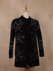 Black Sequins Design Polynosic Sherwani Suit