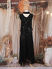 Black Sequins Embellished Design Georgette Palazzo Suit with Choker Dupatta