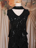 Black Sequins Embellished Design Georgette Palazzo Suit with Choker Dupatta