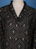 Black Abstract Designed Cotton Salwar Suit - Diadem