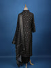 Black Abstract Designed Cotton Salwar Suit - Diadem
