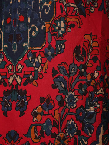 Black Floral Designed Cotton Salwar Suit - Diadem