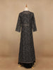 Black Floral Designed Georgette Palazzo Suit - Diadem