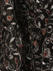 Black Floral Designed Georgette Palazzo Suit - Diadem