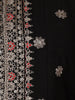 Black Floral Designed Georgette Salwar Suit - Diadem