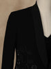 Black Floral Designed Reception Men's Suit - Diadem