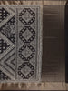 Black Floral Printed Cotton Saree - Diadem